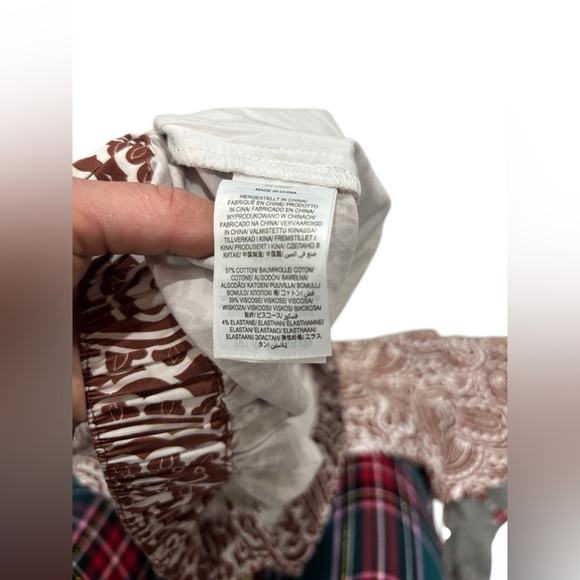 NWOT Boden Pull On Ankle Trousers Red Oak Summer Paisley Brown White Straight 10 - Picture 13 of 14